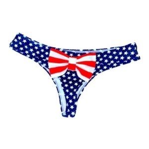 Sexy Thong Bikini Bottom USA With Bow